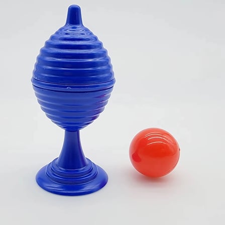 Mey İthalat® Mavi Renk Sihirli Kupa Top Kaybetme Oyunu 7 cm