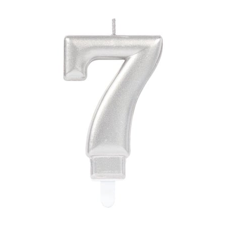 Mey İthalat® 7 Rakam Mum Gümüş Renk