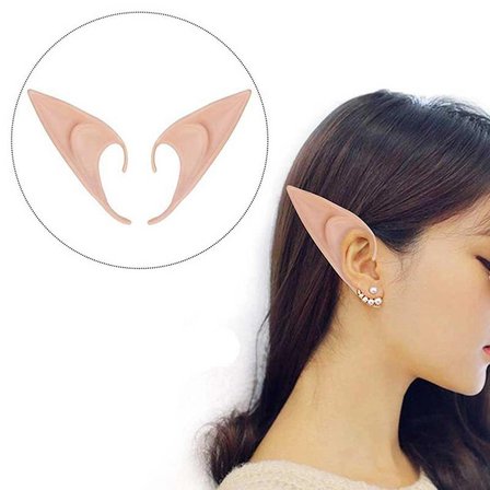 Mey İthalat® Yumuşak Malzemeden İmal Lateks Elf Kulağı 1 Çift 10x5 cm