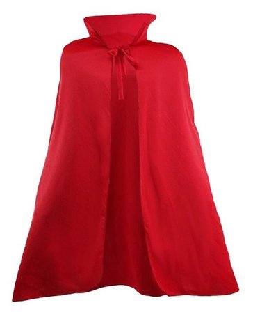 Mey İthalat® Kırmızı Renk Yakalı Pelerin 120 cm