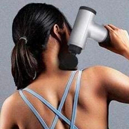 CEYLAN ADAM   6 Farklı Seviyeli Titreşimli 4 Farklı Başlıklı Büyük Boy Masaj Tabancası