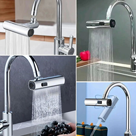 CEYLAN ADAM  3 Farklı Modlu Çok Amaçlı Musluk Adaptörü Evrensel Musluk Başlığı Şelale Musluk