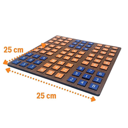 CEYLAN ADAM  9 Bölümlü Ahşap Sudoku Eğitici Oyun Seti