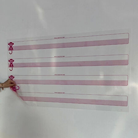 CEYLAN ADAM  Kılavuz Çizgili Akıllı Kağıt Yazı Tahtası Duvarda İz Bırakmaz Statik Yeni Müfredata Uygun 100x56cm