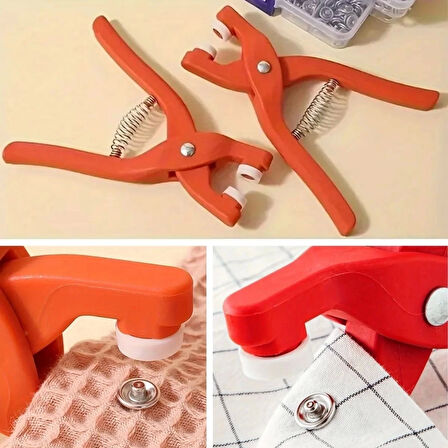 CEYLAN ADAM  Plastik Çıt Çıt Pensi–Kıyafet, Bebek Önlüğü, Gömlek ve Tekstil Ürünleri İçin Çıtçıt Takma Aleti