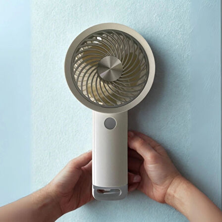 CEYLAN ADAM   USB ile Şarj Olabilen 3 Ayarlı Fan Modlu Çanta Tipi El Fanı