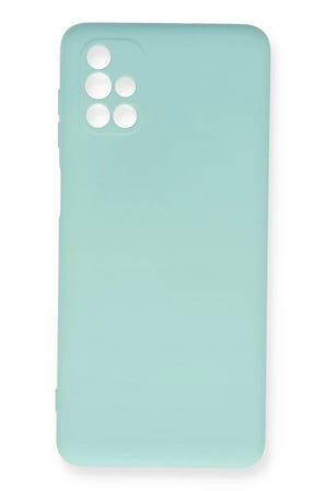 Samsung Galaxy M51 Kılıf Nano içi Kadife Silikon - Turkuaz