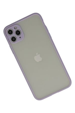 iPhone 12 Pro Kılıf Montreal Silikon Kapak - Mor