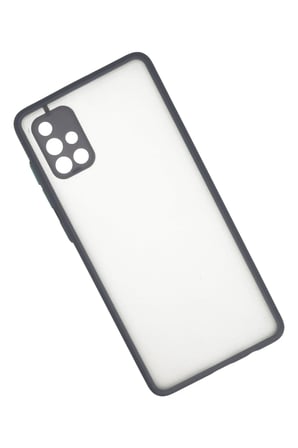 Samsung Galaxy A71 Kılıf Montreal Silikon Kapak - Gri