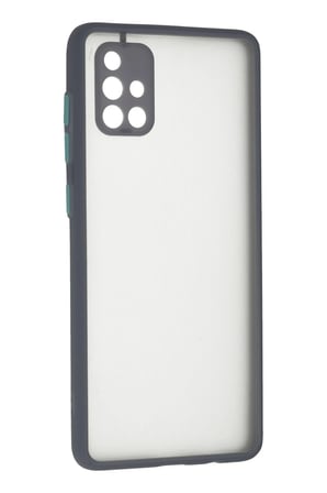 Samsung Galaxy A71 Kılıf Montreal Silikon Kapak - Gri