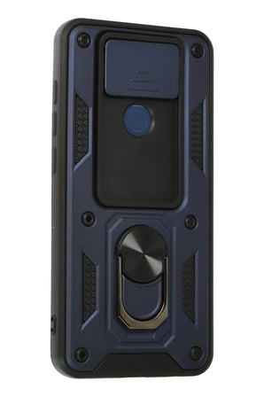 Redmi Note 9 Kılıf Pars Lens Yüzüklü Silikon - Lacivert