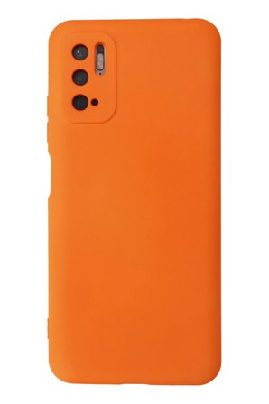Mey İthalat®   Redmi Note 10 5G Kılıf Nano içi Kadife Silikon - Turuncu