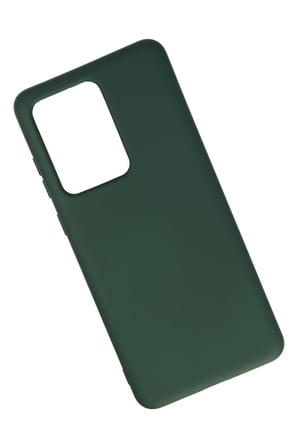Samsung Galaxy S20 Ultra Kılıf Nano içi Kadife Silikon - Koyu Yeşil