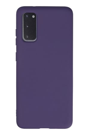 Mey İthalat®  Samsung Galaxy S20 Kılıf Nano içi Kadife Silikon - Mor