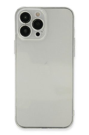 Mey İthalat®  iPhone 13 Pro Max Kılıf Fly Lens Silikon - Şeffaf