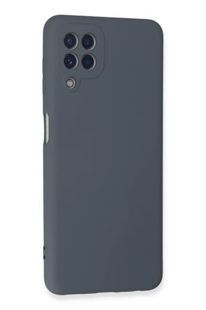 Samsung Galaxy A22 Kılıf Nano içi Kadife Silikon - Gri