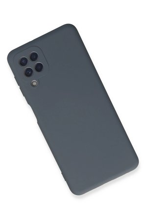Samsung Galaxy A22 Kılıf Nano içi Kadife Silikon - Gri