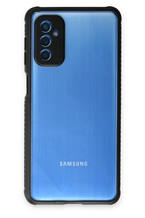 Samsung Uyumlu Galaxy M52 5G Kılıf Miami Şeffaf Silikon - Siyah