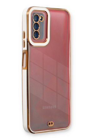 Samsung Galaxy A03S Kılıf Liva Lens Silikon - Beyaz