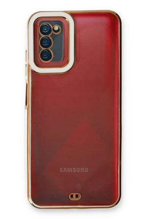 Samsung Galaxy A03S Kılıf Liva Lens Silikon - Beyaz