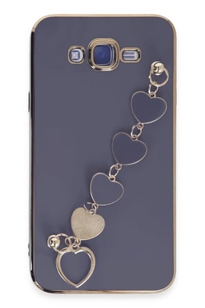Samsung Galaxy J7 Kılıf Esila Silikon - Gri