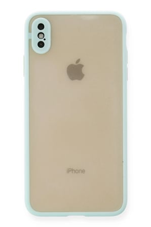 iPhone XS Max Kılıf Montreal Silikon Kapak - Turkuaz
