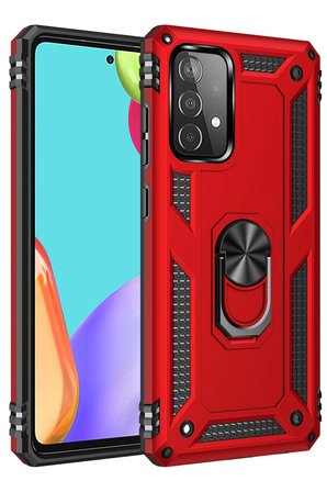 Samsung Galaxy A33 5G Kılıf Sofya Yüzüklü Silikon Kapak - Kırmızı