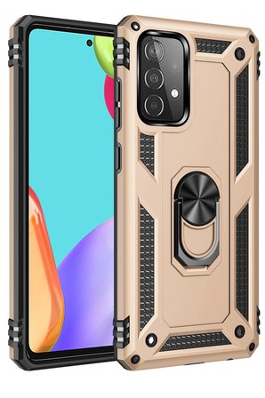 Samsung Galaxy A53 5G Kılıf Sofya Yüzüklü Silikon Kapak - Gold