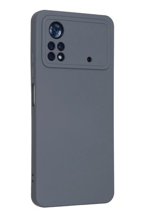 Mey İthalat®   Poco X4 Pro 5G Kılıf Nano içi Kadife Silikon - Gri