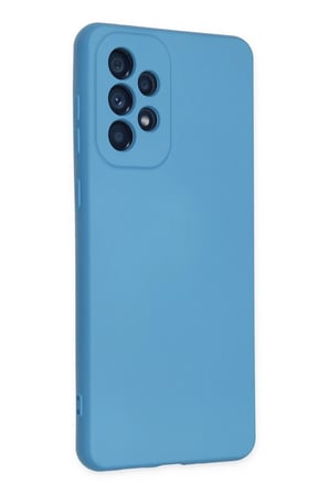 Samsung Galaxy A33 5G Kılıf Nano içi Kadife Silikon - Mavi