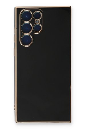 Mey İthalat®  Samsung Galaxy S22 Ultra Kılıf Volet Silikon - Siyah