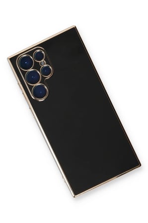 Mey İthalat®  Samsung Galaxy S22 Ultra Kılıf Volet Silikon - Siyah