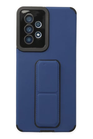 Samsung Galaxy A53 5G Kılıf Mega Standlı Silikon - Mavi