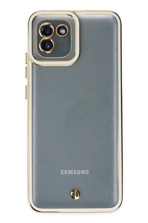 Samsung Galaxy A03 Kılıf Liva Lens Silikon - Beyaz