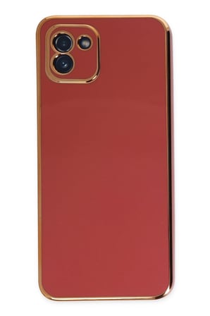 Samsung Galaxy A03 Kılıf Volet Silikon - Kırmızı