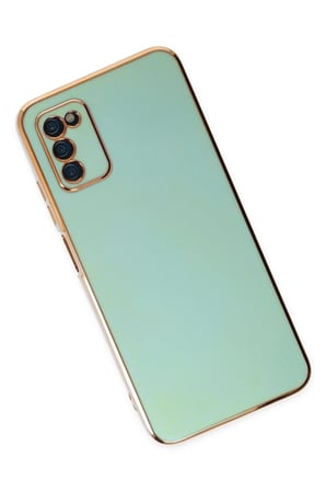 Samsung Galaxy A03S Kılıf Volet Silikon - Açık Yeşil