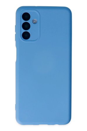 Samsung Galaxy A04S Kılıf Nano içi Kadife Silikon - Mavi