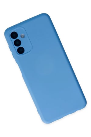 Samsung Galaxy A04S Kılıf Nano içi Kadife Silikon - Mavi
