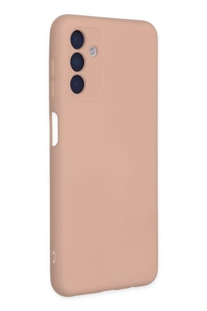 Samsung Galaxy A04S Kılıf Nano içi Kadife Silikon - Pudra