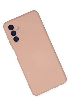 Samsung Galaxy A04S Kılıf Nano içi Kadife Silikon - Pudra