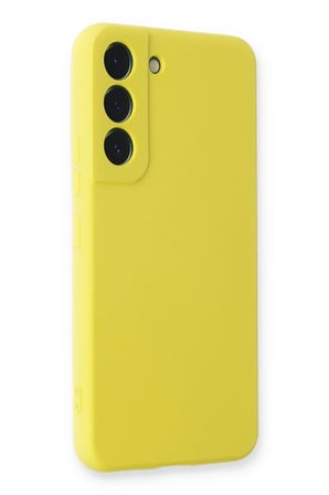Samsung Galaxy S23 Plus Kılıf Nano içi Kadife Silikon - Sarı