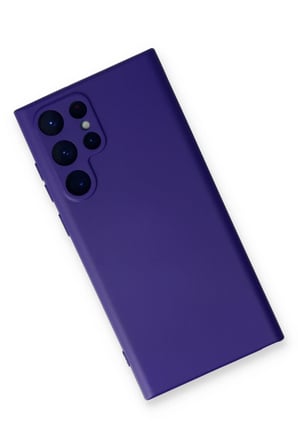 Samsung Galaxy S23 Ultra Kılıf Nano içi Kadife Silikon - Mor
