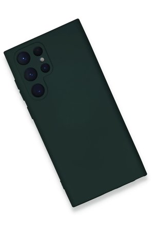 Samsung Galaxy S23 Ultra Kılıf Nano içi Kadife Silikon - Koyu Yeşil