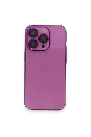 iPhone 14 Pro Max Kılıf Armada Lensli Kapak - Mor