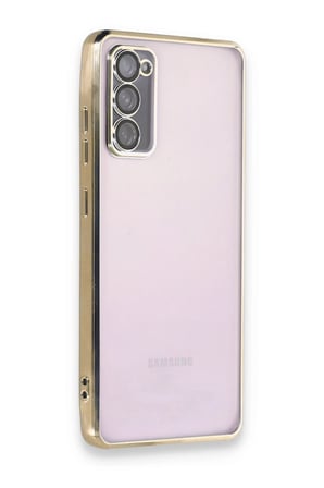 Samsung Galaxy S20 FE Kılıf Lensli Silikon - Gold