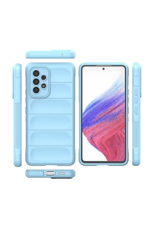 Samsung Galaxy A53 5G Kılıf Optimum Silikon - Sky Blue