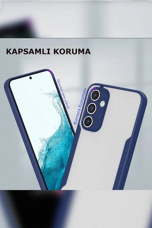 Samsung Galaxy A24 4G Kılıf Platin Silikon - Mavi