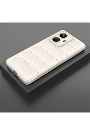 Realme 10 Pro 5G Kılıf Optimum Silikon - Krem