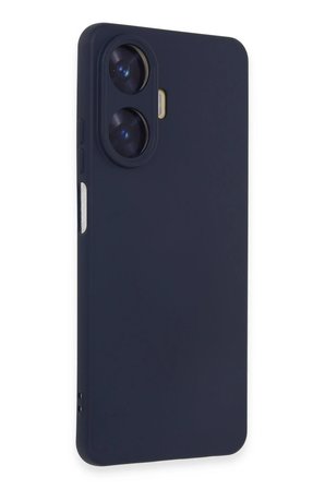 Realme C55 Kılıf Nano içi Kadife Silikon - Mor