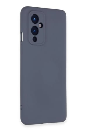 One Plus 9 Kılıf Nano içi Kadife Silikon - Gri